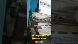 Old and Uncovered Printer