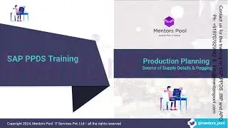 SAP PPDS Training 2025 | Production Planning & Detailed Scheduling in S/4HANA