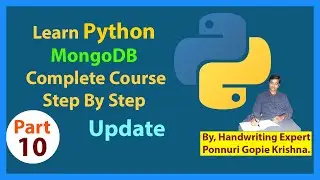 Learn Python MongoDB Complete Course |Step By Step| Update |Ponnuri Gopie Krishna | Part-10