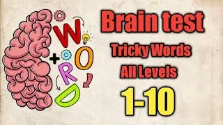 Tricky Words all levels 1 2 3 4 5 6 7 8 9 10 | Brain test tricky words all levels
