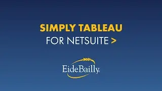 Embedding Tableau Analytics into NetSuite ERP