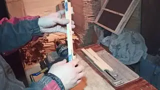 Сверление боковых планок пчелорамки.