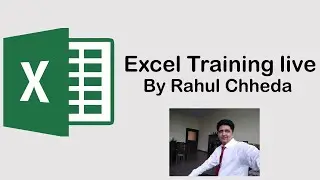 Excel Training live session