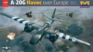 Brand New Release!! HKM 1/32 A-20G Havoc in box review.