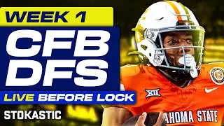 CFB DFS Picks Week 1 (Saturday 8/31/24) | College Football Daily Fantasy Strategy