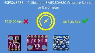 Tech Note 142 – Calibrate a BME280/680 Pressure Sensor or Barometer