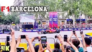 RoadShow F1 Street BARCELONA - Formula 1  - Paseo de Gracia 2024 Barcelona 4K