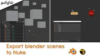 Export Scenes from blender to Nuke | Models, Camera with animation 