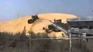 Grinding & Packing High Moisture Corn in a Bunker Silo