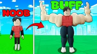 Upgrading NOOB to STRONGEST NOOB EVER in Roblox!