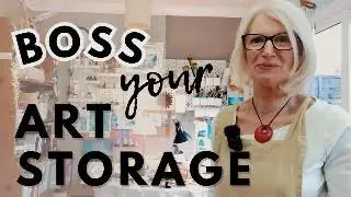 How I Organised my Home Art Studio / Storage and Setup Tips