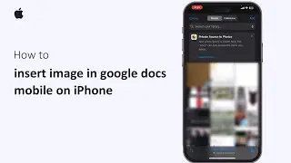 How To Insert Image In Google Docs Mobile On iPhone 2025 | Add Photos To Documents On iPhone