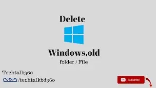 how to delete windows old folder in windows 10