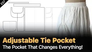Make This Unique Pocket for Simple Gathered Skirt | Pattern Making Made Easy