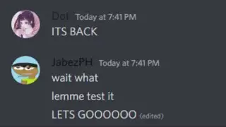 OMG ITS BACK!