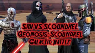 Geonosis: Scoundrel - Galactic Battle Sith Team VS Scoundrel! | SWGOH