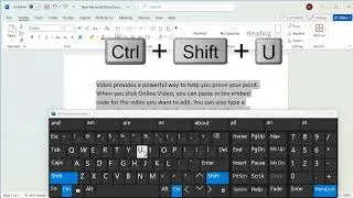 Shortcuts to underline text in word