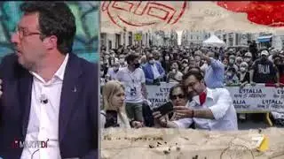 Salvini e uso mascherina da Floris.
