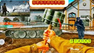 Destroyed 3 Tanks 🔥 #ww2gameplay