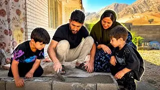 )New Home Makeover | Ali & Farzaneh Build a Beautiful Platform with Afshin's Help