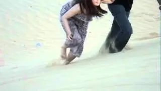 sand boarding(mika nemoto and josefina crisanta battung and rhandee battung)