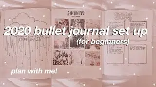 beginner 2020 bullet journal set up