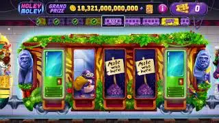 Slotomania Spring Holey Moley 1st Till last train, every door I had to open to get to the Gold Wild.