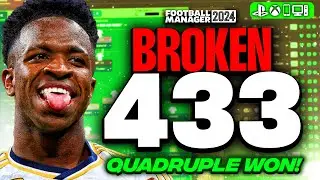 Strikerless BROKEN FM24 Tactic! | 97% Win Rate! | Best FM24 Tactics