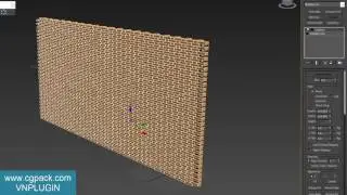 Create Displaced Bricks on Curve Wall