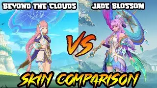 Kagura - Jade Blossom epic skin V.S. Beyond the Clouds Kagura skin - MLBB - Skin Comparison