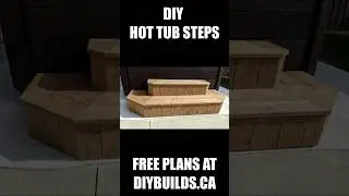How to Build Hot Tub Steps  #diy #woodworking #hottub #build #steps #spa  #plans #free  #diyprojects