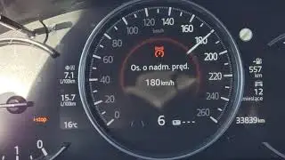 Mazda CX5 180km /  112mph  ostrzeżenie,  warning,  Warnung, avertissement, advertencia,