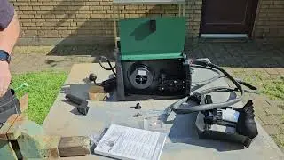 Unboxing and test of:  Parkside 120 A inverter Flux Cored Welder. Model PIFD120 A1