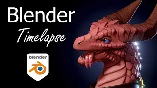Ruby Dragon - Blender sculpting timelapse