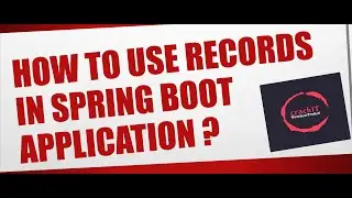 How to use Records in SpringBoot?