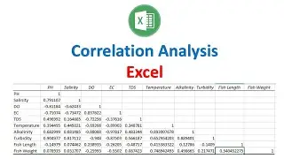 Correlation Analysis in Excel