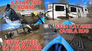 Kayak Tug Boats?? Almost Lost Some Docks In The Swamp. Flooded Camps.