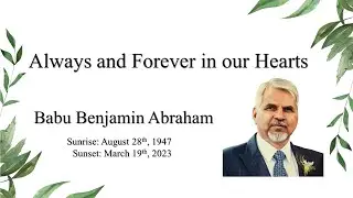 Babu Benjamin Abraham