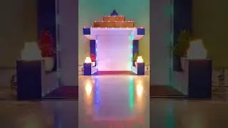 ganapati decoration ideas 💡 | ganapati mandir