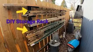DIY fence mount storage rack
