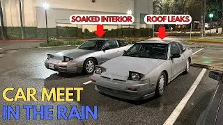 OUR CARS HATE THE RAIN!! (CAR MEET VLOG)