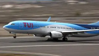 [4k] CLOSE UP RUNWAY South Tenerife Airport | 4K Take offs plane spotting