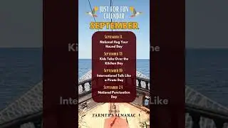 Just for Fun Days: September 2024