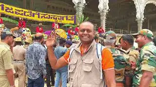 Mysuru Dasara  ದಸರಾ ಗಜಪಡೆ ಮೈಸೂರು ಅರಮನೆಗೆ Gajapade Enters  Mysuru Palace for Dasara preparations