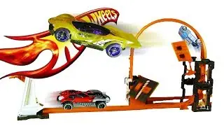 Epic Hot Wheels Race Track Builder Construction Crash Kit Challenge