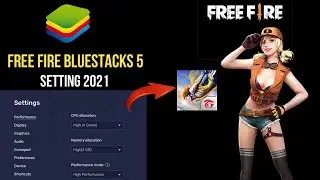 Bluestacks 5 NEW best headshot free fire settings 🎯, Keymapping + Custom HUD, Regedit with Aimlock.
