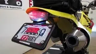 Suzuki DRZ400S DRZ400SM Integrated Tail Light / Fender Eliminator Kit Review and Demo