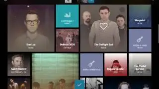 Pick favourite artists Groove music new UI