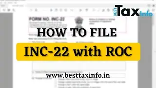 How To File INC-22 With ROC For Changing of Registered Office of Company | Live Process