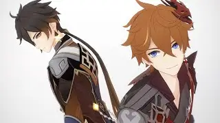 Genshin Impact MMD.: Fragile :. [Childe,Zhongli]